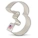Ann Clark Cookie Cutters Number Three / #3 Cookie Cutter, 3.25