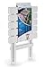 Camco 51695 White Large Adirondack Portable Outdoor Folding Side Table, Perfect for The Beach, Camping, Picnics, Cookouts and More, Weatherproof and Rust Resistant
