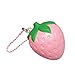 Ibloom I Love Strawberry Cute Fruit Slow Rising Squishy Toy (Pearl Pink, Mini) for Birthday Gifts, Party Favors, Stress Balls, Play at Home & Relieve Stress with Kawaii Squishies for Kids