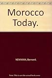 Front cover for the book Morocco Today by Bernard Newman