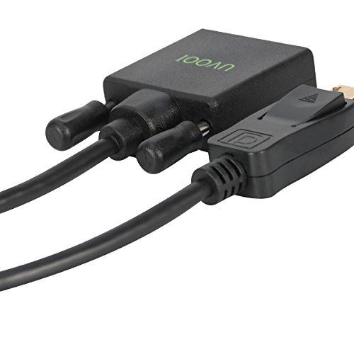 Display Port to DVI Cable 10ft, UVOOI DisplayPort DP to DVI-D Male to Male Adapter Cable for Dell, HP, Lenovo etc- Gold-Plated