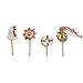 Bilipala 24Pcs Nautical Theme Cupcake Toppers Food Fruit Picks for Decoration