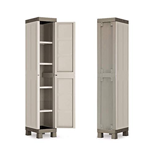 HYRGLIZI Gartenschrank im Freien Kunststoffschrank Werkzeugschrank Sonnenschutz Wasserdicht Antiseptischer Innenhof… – Bild 5