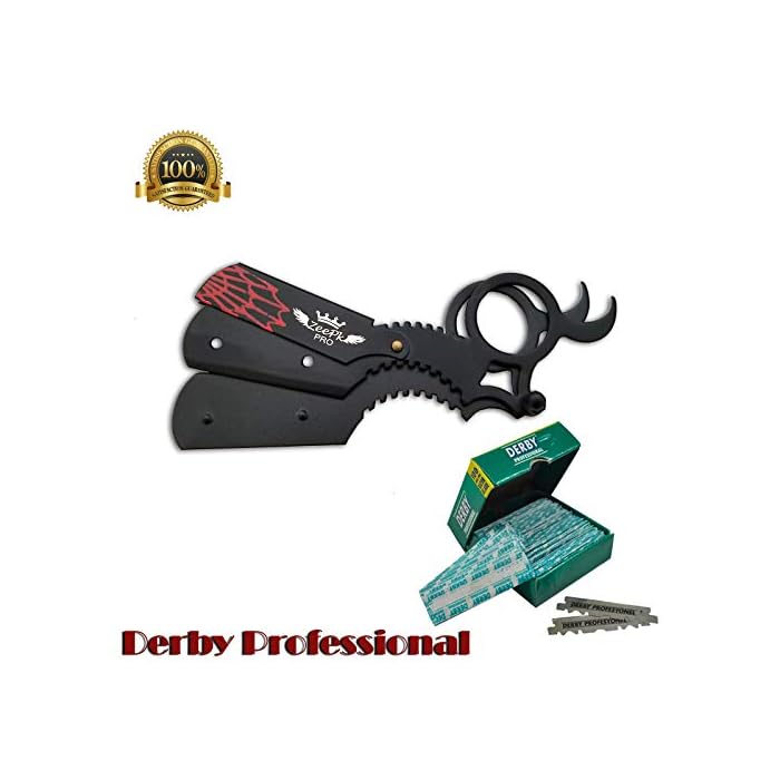 Buy Barber Straight Edge Finger Insert Handle Shaving Razor Spider man