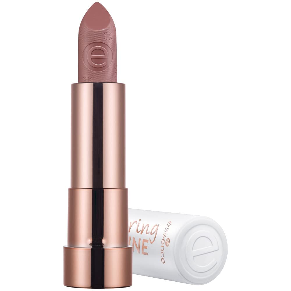 essence Caring Shine Vegan Collagen Lipstick, Lipstick, no. 203 My Advice, Nude, Nourishing, Shiny, Vegan, complies with Our Clean Beauty Standard, Alcohol Free (3.5 g)