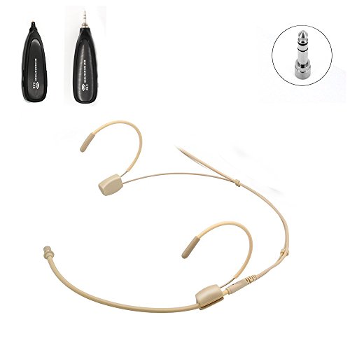 XIAOKOA 2.4G Wireless Microphone, 40m Stable Wireless Transmission, Headset And Handheld 2 In 1, For Voice Amplifier, Speaker, Teaching,PA system (N-83)