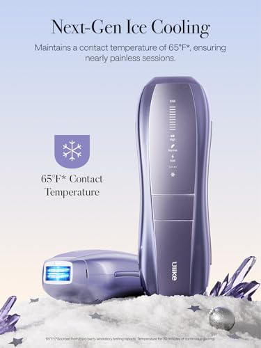 Ulike Laser Hair Removal, Air 10 IPL Hair Removal Device with Ice Cooling, Dual Lights, SHR Mode for Women & Men, Limited Holiday Set With Gem Stickers, Christmas Cards & Storage Bag