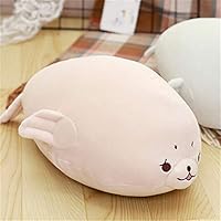 Ranoff Soft Down Cotton Seal Plush Toy Sleeping Pillow Doll Comforting Doll Kids Toys Intelligence Development Brain Teaser Toys (Pink)