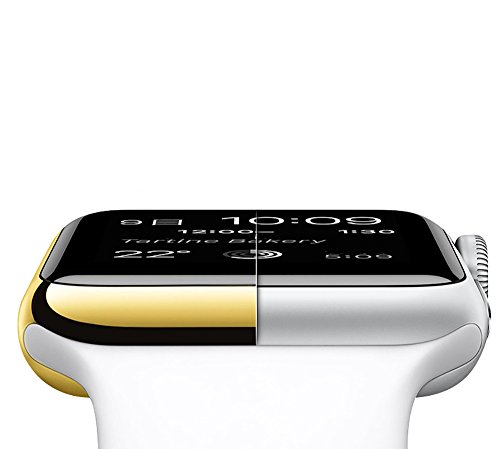 Hayder iPhone Watch Case Series 3 Ultra Slim Electroplate Anti-Scratch Protective Cover with Screen Protector for iPhone Watch Case 38mm / 42mm Series 3 (42mm, Black)