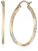 Amazon Collection 14k Gold Tri-Color Round Hoop Earrings