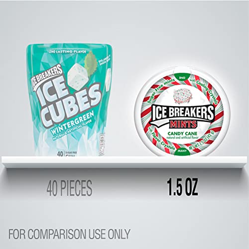 ICE BREAKERS, Candy Cane flavored, Sugar Free Breath Mints, Christmas