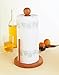 Lipper International Bamboo Wood Standing Paper Towel Holder, 7-1/4