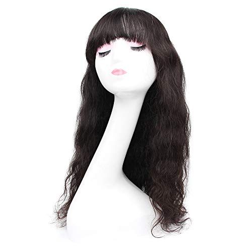 ISEE-Hair-Young-Loose-Wave-Human-Hair-Wigs-with-Bangs-For-Black-Women-Brazilian-Virgin-Hair-Non-Lace-Front-Wigs-Glueless-Machine-Made-Wigs-150-Density-Natural-Color-26-Inch