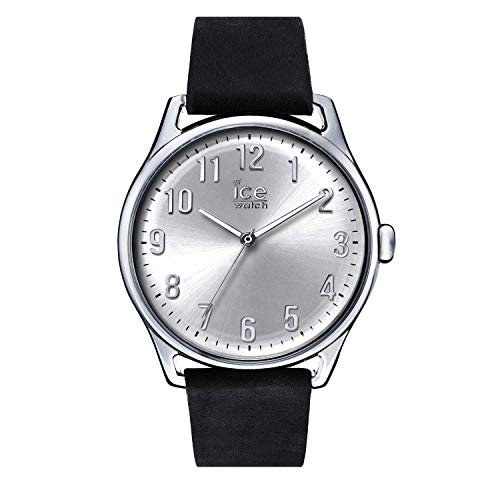 Ice-Watch - ICE time Black Silver - Reloj nero para Hombre con Correa de cuero - 013042 (Large)