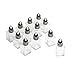Srenta Set of 24 Small Salt and Pepper Shakers, Bulk Salt and Pepper Shakers with Funnel Tool, Clear Glass Mini Salt and Pepper Shakers Set with Stainless Steel Tops for Wedding Table & Party, 0.5 oz