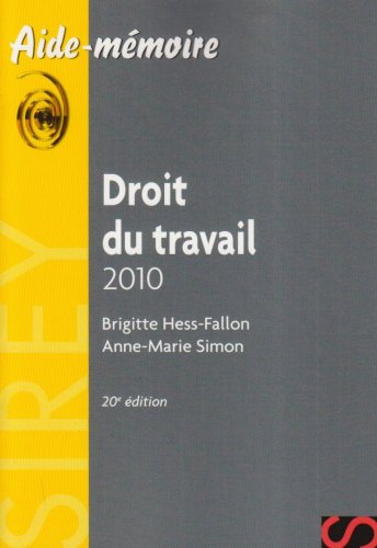 Droit du travail 2010