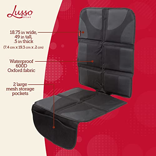 Lusso Gear Car Seat Protector for Child Car Seat, NonSlip Waterproof