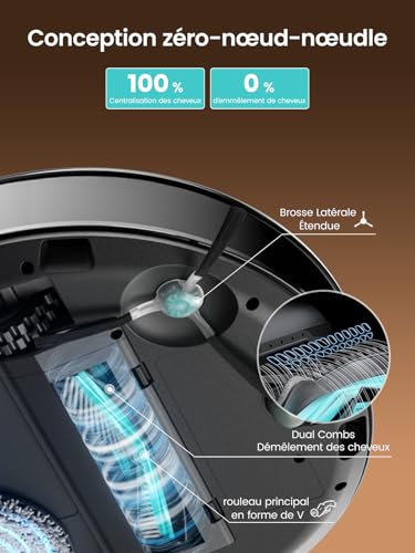 Lefant M3 Max Robot Vacuum Cleaner Washer 20,000 Pa, Multifunctional Station, Double Rotary Mop 200 RPM & 9mm Releasable, dToF Navigation, Obstacle Avoidance PSD, 220min, 5G/2.4G
