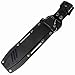 Grand Way Tanto Fixed Blade Knife - Stainless Steel Japanese Tanto Blade Knives - Black Tactical Military Survival Traditional Ninja Knife with Sheath 2786 U-BQ