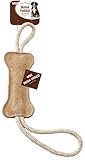 Ethical Pets Dura Fused Leather Bone Dog Tug Toy, 18-Inch