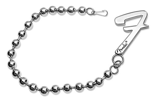 â€œFenderâ€ Guitar Officially Licenced 3.7 Ounce Super Size Anchor Chain Necklaces with a 2" Super "F" Pendant on an 18" 10mm Ball Chain Necklace in a Fender Gift Box