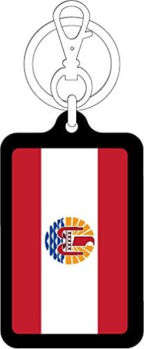 Amazon Co Jp K Sk422 タヒチ Tahiti 100円国旗ステッカー キーホルダー Black ホビー