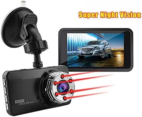 Dash Cam, Car Dash Camera Dashboard 3.0 Inch HD Screen FULL 1080P 170 Degree Super Wide Angle Cameras Recorder Support G-Sensor, Motion Detection, Parking Mode Super Night Vision