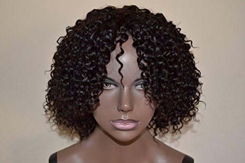 Handmade wig, Brazilian Kinky Curly Hair 8A size 8-8-8