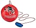 Leo Messi Soccer Ball | Solo Youth Soccer Football Kick Throw Trainer with Adjustable Control Cord | Skill Training for Soccer Practice & Drills, Size 3 (RED)