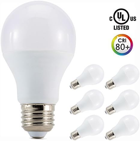 Otronics 10W LED Light Bulb A19,Non-Dimmable LED Bulb [65W Equivalent] , 2700K (Warm White), 810 Lumens, Medium Screw Base(E26), UL-Listed (Pack of 6)