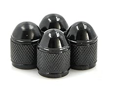 GODESON Black Car Tire Valve Stems Cap Bullet Style