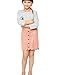 Mrignt Big Girls Casual Skirt with Metal Button