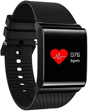 Smart Fitness Tracker,JIAMEIYI X9 Blood Pressure Oxygen Monitor Hear Real-Time Heart Rate Monitor IP67 Waterproof Color Display for iOS and Android (Black)