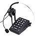 TelPal Dialpad Corded Telephone[Call Center] with Noise Cancelling RJ9 Headset,PC Recording for Small Offices and Home-Based Agents