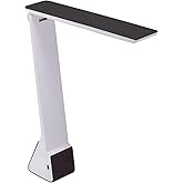 Bostitch Office KT-VLED1810-BLK Powered Rechargeable Battery LED Desk Lamp, 3 Color Temperatures, Flip Open, Black
