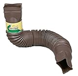 Flex-Drain 85019 Downspout Extension, Brown