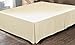 GoodGram Basic Tailored Fabric Bed Skirt By Assorted Colors & Sizes (Queen, Beige)
