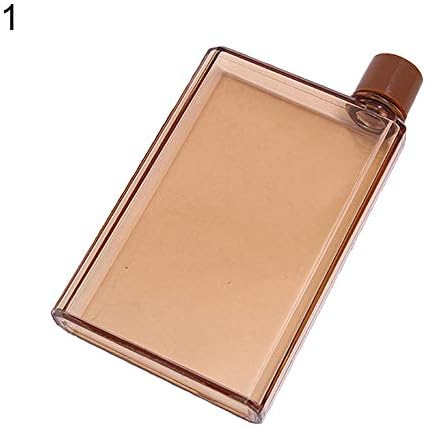 Brave669 Creative Portable Water Bottle Book Paper Shape Leak-Proof Flat Drink Cup Kettle Coffee 350ml