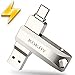 Flash Drive 256GB USB Type C Both 3.2 Tech - 2 in 1 Dual Drive Memory Stick High Speed OTG for Android Smartphone Computer, MacBook, Chromebook Pixel - 256GB