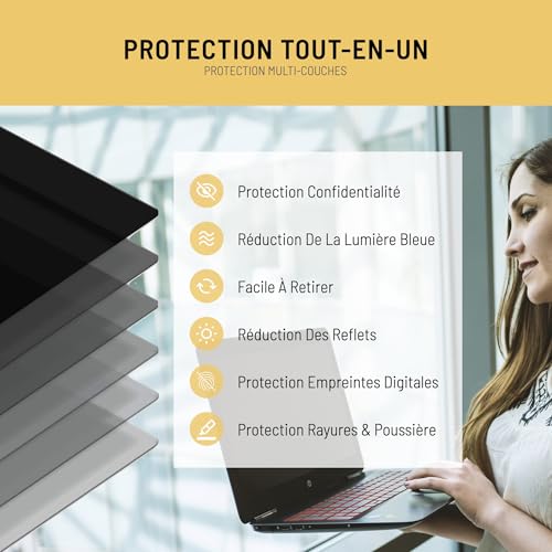 VistaProtect - Privacy Filter & Premium Blue Light Filter. 2-in-1 Laptop Screen Protector (14")