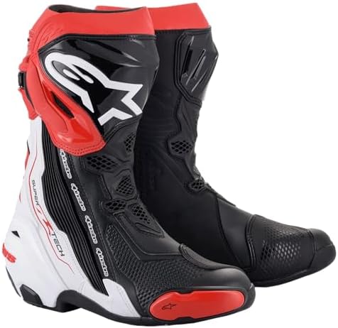 Amazon.com: Alpinestars Supertech R Vented Racing Motorcycle Boots