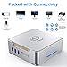 AK3 Mini PC with Intel Celeron N3350 & Windows 10 Pro, 4GB DDR3/ 64GB eMMC Desktop Computer,2.4G/5G Dual WiFi, 4K HD, HDMI/VGA Portsthumb 4