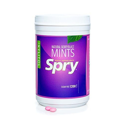 Spry Xylitol Mints, Berry Blast, 1200 Count Breath Mints That Promote