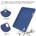 ZtotopCases for iPad Pro 12.9 3rd Generation 2018 /iPad Air 13 Inch 2024/2025 Case with Pencil Holder, Lightweight Slim Soft TPU Back Trifold Smart Cover with Auto Sleep/Wake, Blue