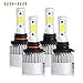 9005/HB3 High Beam 9006/HB4 Low Beam Combo LED Headlight Bulbs Conversion Kit, SZFLWA S2 Series COB Fog Driving Light, Halogen Head Light Replacement, 6500K Xenon White, 1 Pair, 1 Year support