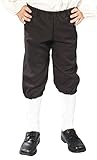 Alexanders Costumes Kids Knicker Pants, Black, Medium