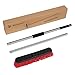 Sincetron Long Handle Floor Scrubbing Brush, Push Broom with 12'' Bristle Brush Head and 49'' Removable Stainless Steel Handle for Cleaning Indoor and Outdoor