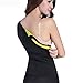 Sweat Neoprene Waist Trainer Cincher Hot Slimming Sauna Vest Shaper, Fat Burning Tummy Control Corset (Medium) Black