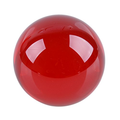 LONGWIN 50mm(2 inch) Fengshui Crystal Ball Healing Crystals(Red)