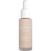 Lumene Invisible Illumination Instant Beauty Glow Serum - Sheer-Coverage Face Makeup + Brightening Serum - Infused with Nordic Algae and Vitamin E for Instant Radiance - Universal Light (30ml)